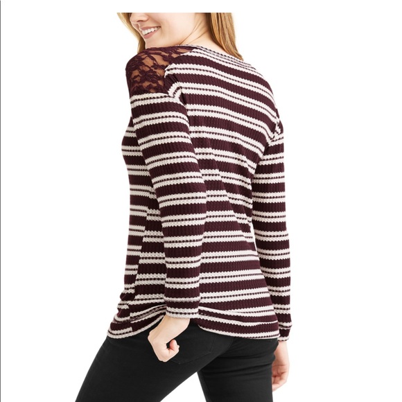 NWT Como Blu French Terry Striped Top - Back to School - Comfy Casual Fall - M L - Picture 14 of 16